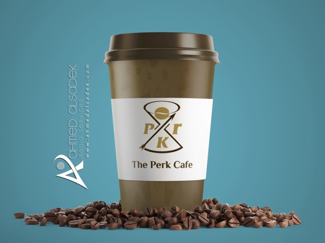 تصميم هوية شركة-The Perk Cafe-دبي