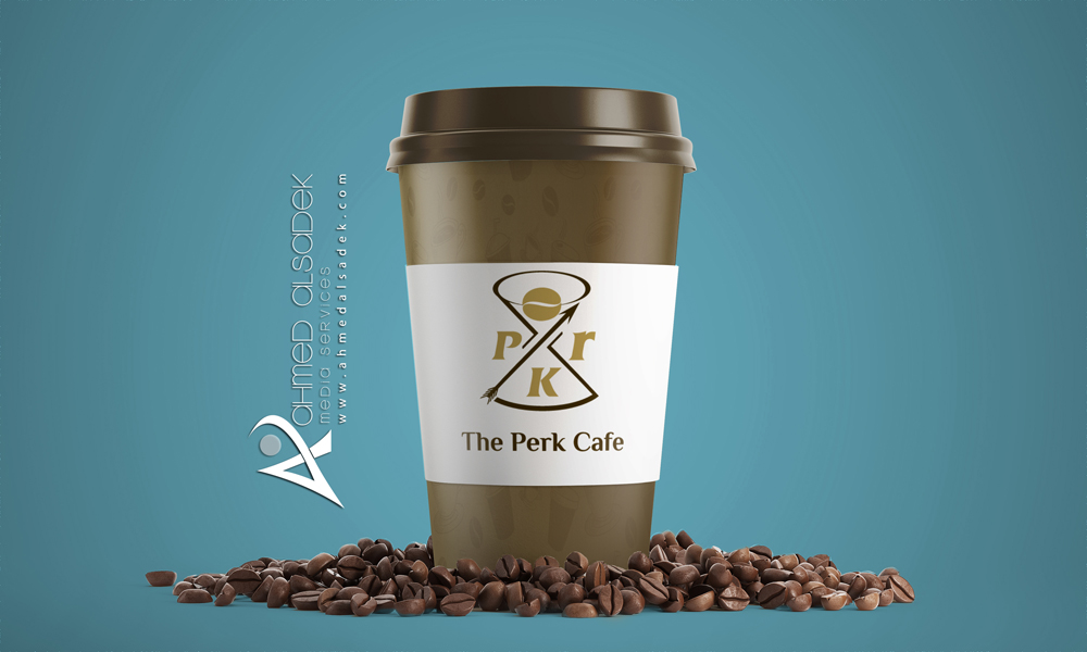 تصميم هوية شركة-The Perk Cafe-دبي