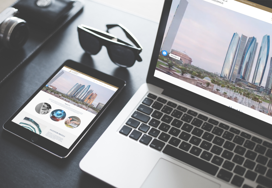 تصميم موقع الكتروني لشركة عزام القابضة 5