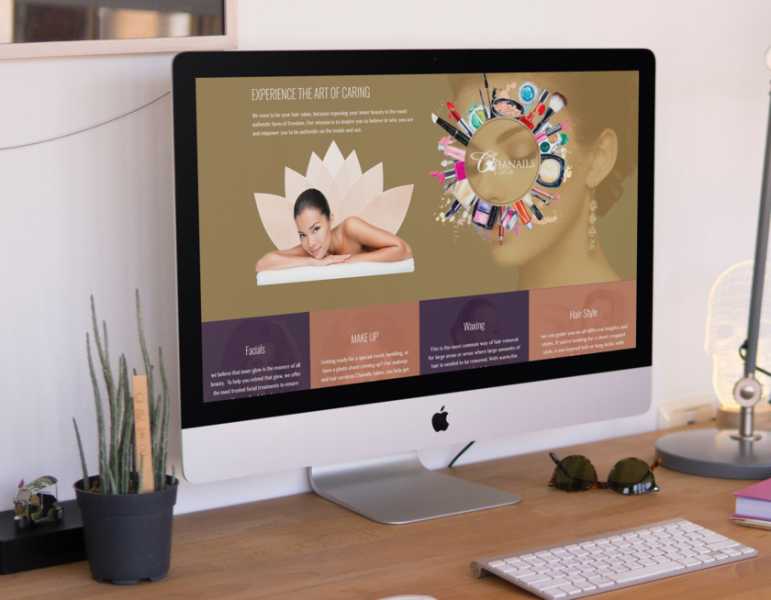 تصميم موقع الكتروني لصالون تجميل شانيلز 10