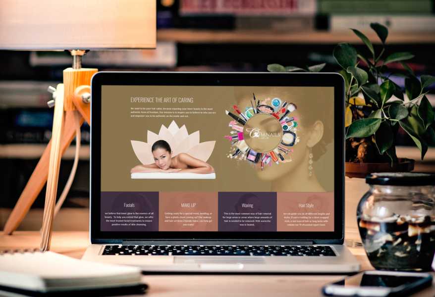 تصميم موقع الكتروني لصالون تجميل شانيلز 15