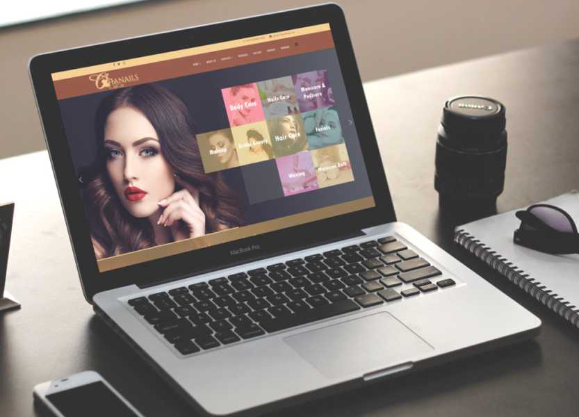 تصميم موقع الكتروني لصالون تجميل شانيلز 5