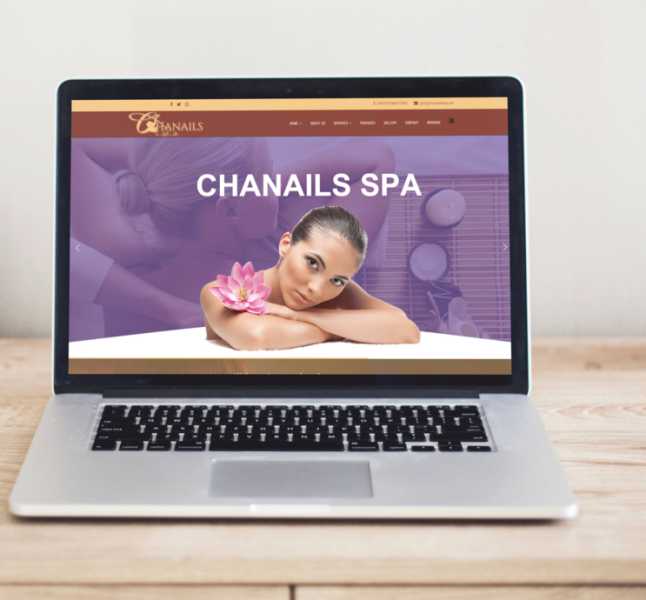 تصميم موقع الكتروني لصالون تجميل شانيلز 7