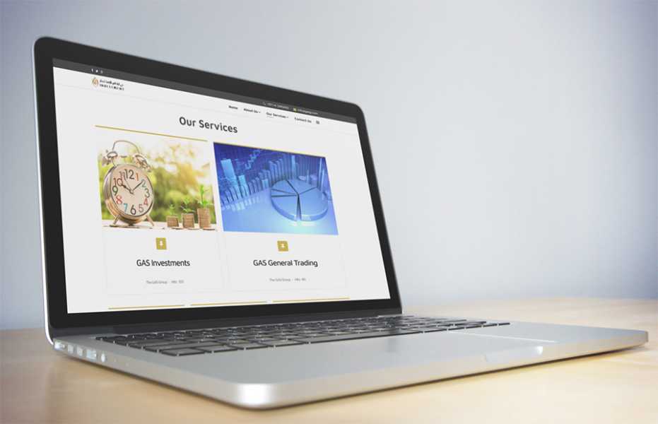 تصميم موقع الكتروني لشركة جي أيه أس للأستثمار 12
